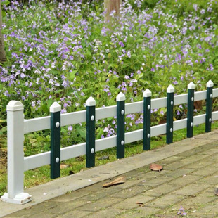 Pvc Lawn Guardrail Fence Small Fence Green Belt Garden Outdoor Railing Plastic Steel Flower Pool Plastic Lawn
