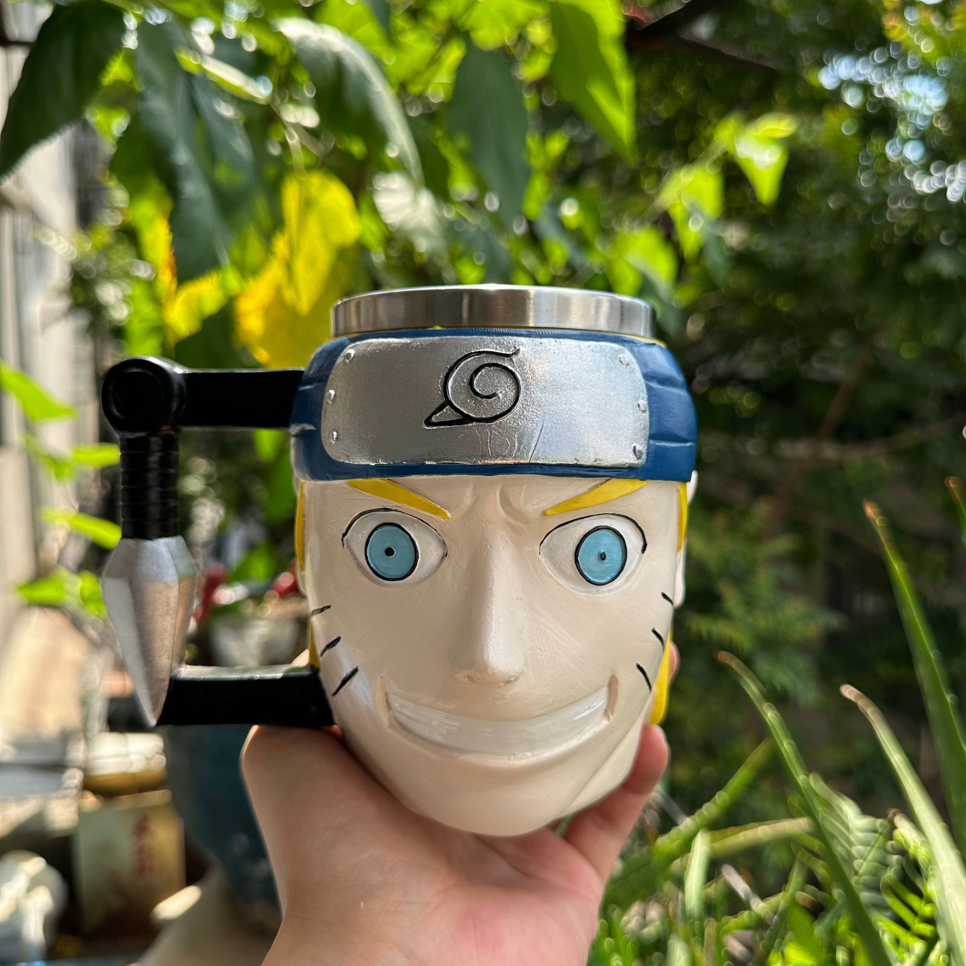 Cuatro Universidad de acero inoxidable taza diversión agua alta temperatura resistente hogar taza leche regalo titular la pluma