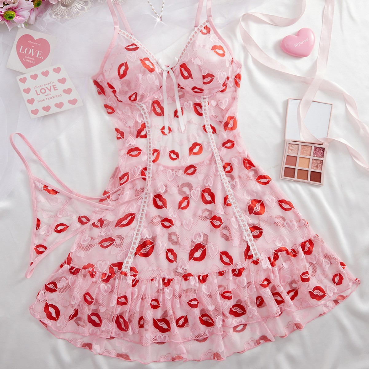 Sexy Lingerie Color Wholesale Sexy Amazon Lace Perspective Explosions Sling Pure Sexy Pajamas