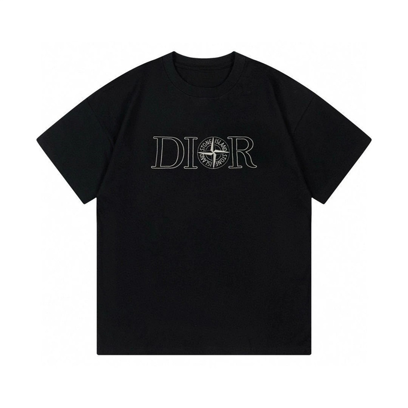 European Size Loose T-Shirt] Casual Cotton Y2K Fashion Brand Letter t Printed T-Shirt Men's and Women's Shirts [Pure Sleeve Short