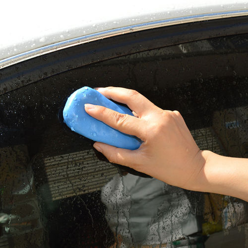 Car wash mud, white car special volcanic grinding mud car sponge, powerful car cleaning mud, car beauty supplies, black spots