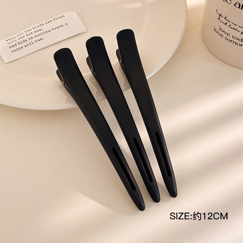 Clip de pico de pato especial para maquillaje y peluquería, clip de boca larga, flequillo lateral, horquilla