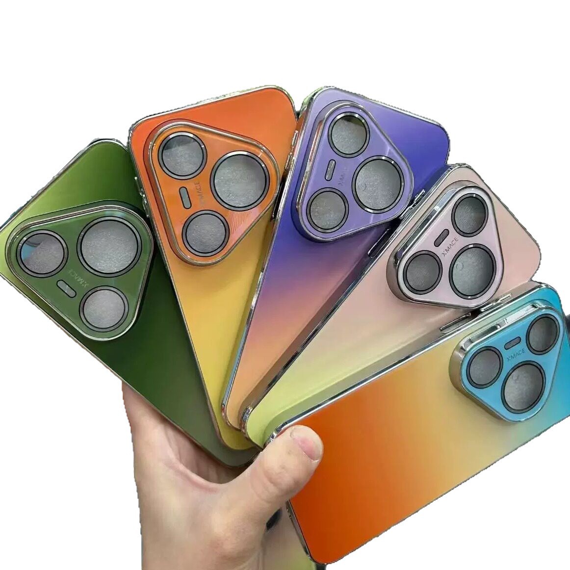 Aplicable para Huawei Pura90pro actualización de lente película de teléfono celular P80 color gradiente esmerilado cubierta protector anticaídas