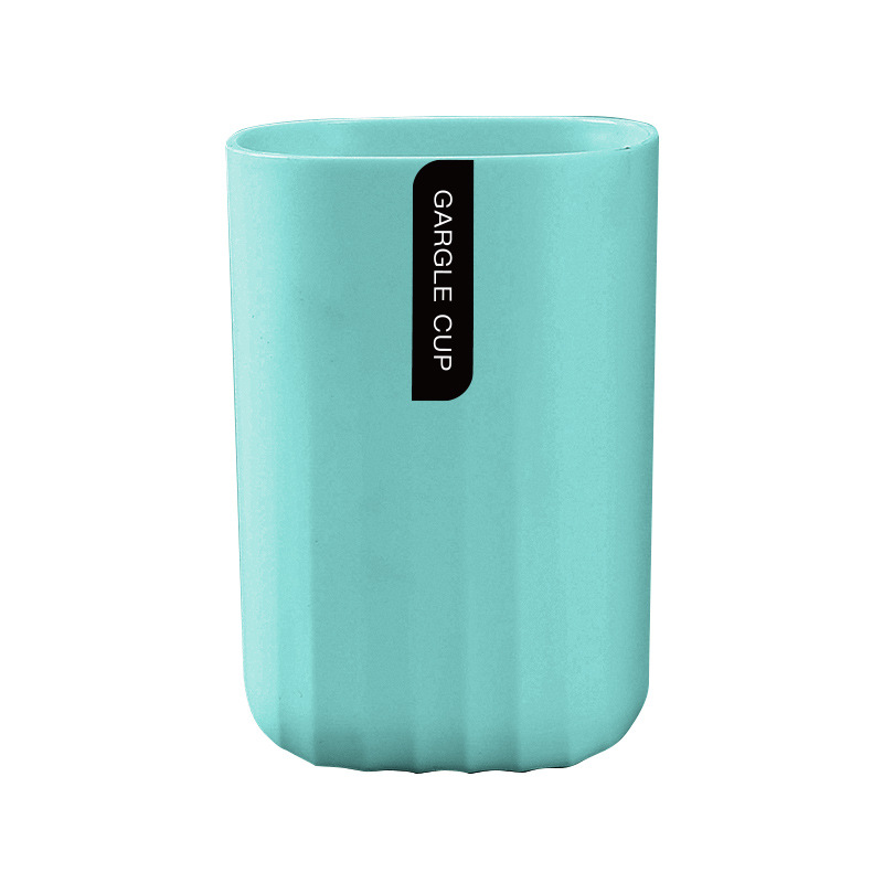 Sencillo Estilo nórdico cepillo de dientes taza baño color sólido onda patrón plástico cepillo de dientes almacenamiento taza de lavado simple enjuague bucal taza