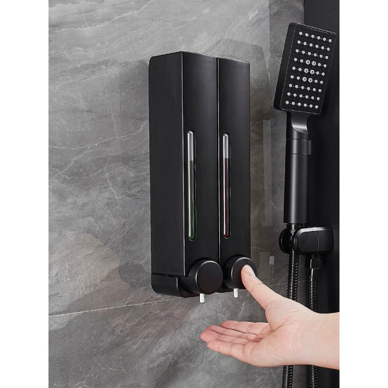 Гвоздь -бесплатный Point Hotel Bathroom Social Solid Wall -Mid -Hanging Kitchen Give Specter Manual Shampoo Double Head Bottle