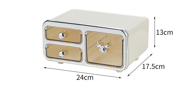 Cosmetic Storage Box Transparent Desktop Organiser For Vanity_voghion.com