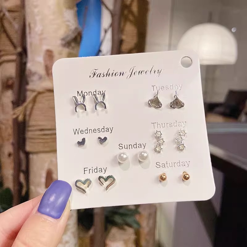 Juego de pendientes 2025 nuevas mujeres de moda simples, compactas, exquisitas, de alta gama, pendientes de celebridades de Internet