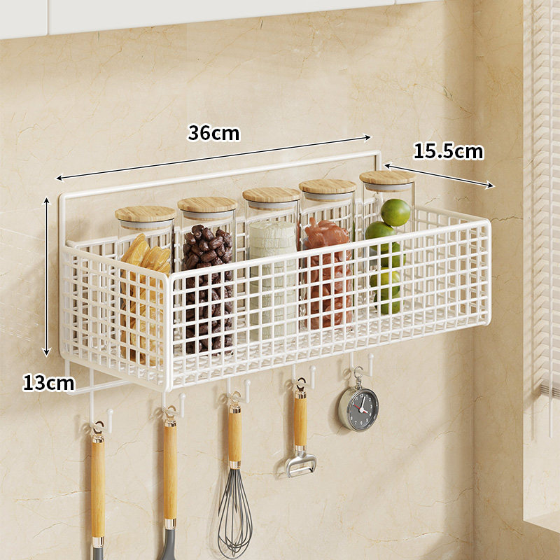 Especiero de Pared para Cocina Sin Perforación, Multifuncional