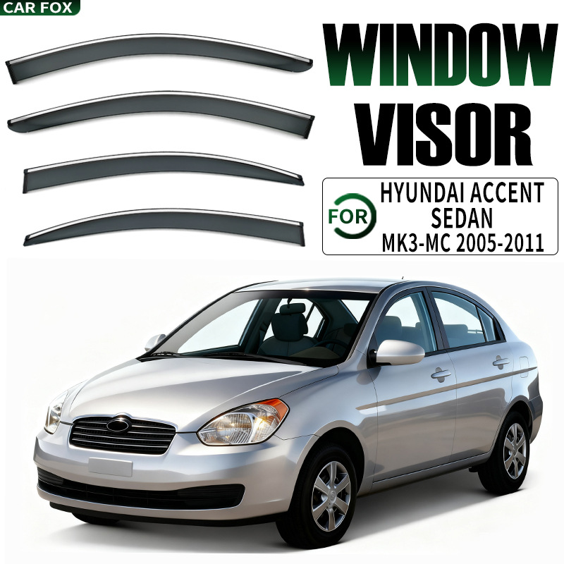 Suitable for modern Accent Sunny Rain Blocker Rain Eyebrow accentverna Brio Window visor