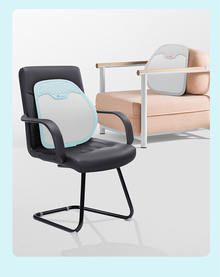 Car Lumbar Support Cushion, New Summer Ice Silk Breathable Backrest, a Must-Have for Long Drives