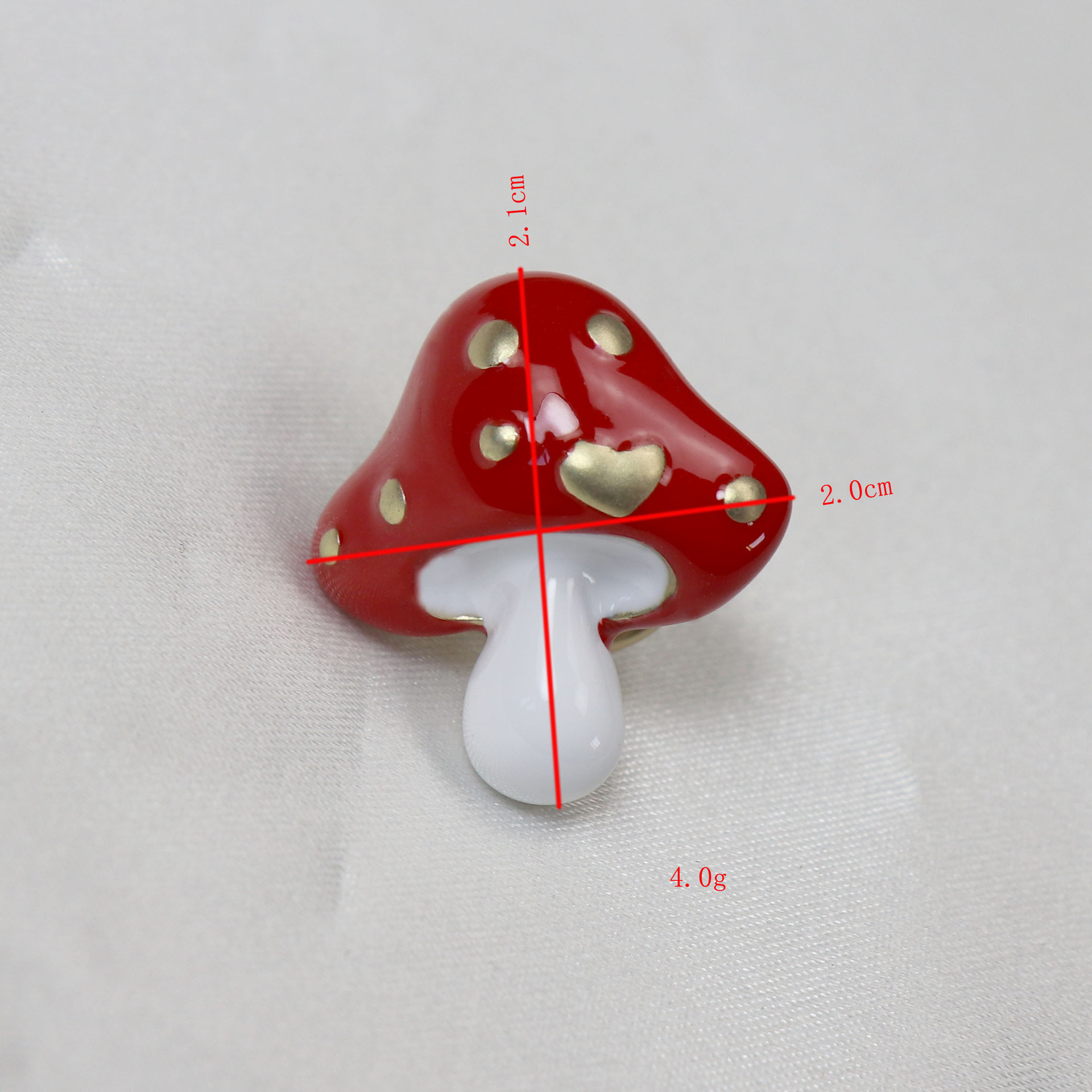 Middle Ancient vintage Enamel Cute Small Mushroom Corsage Women's Shawl Buckle Jewelry Collar Pin Brooch