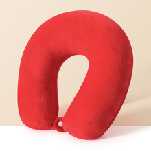 24年新款圆头水晶绒记忆棉U型枕