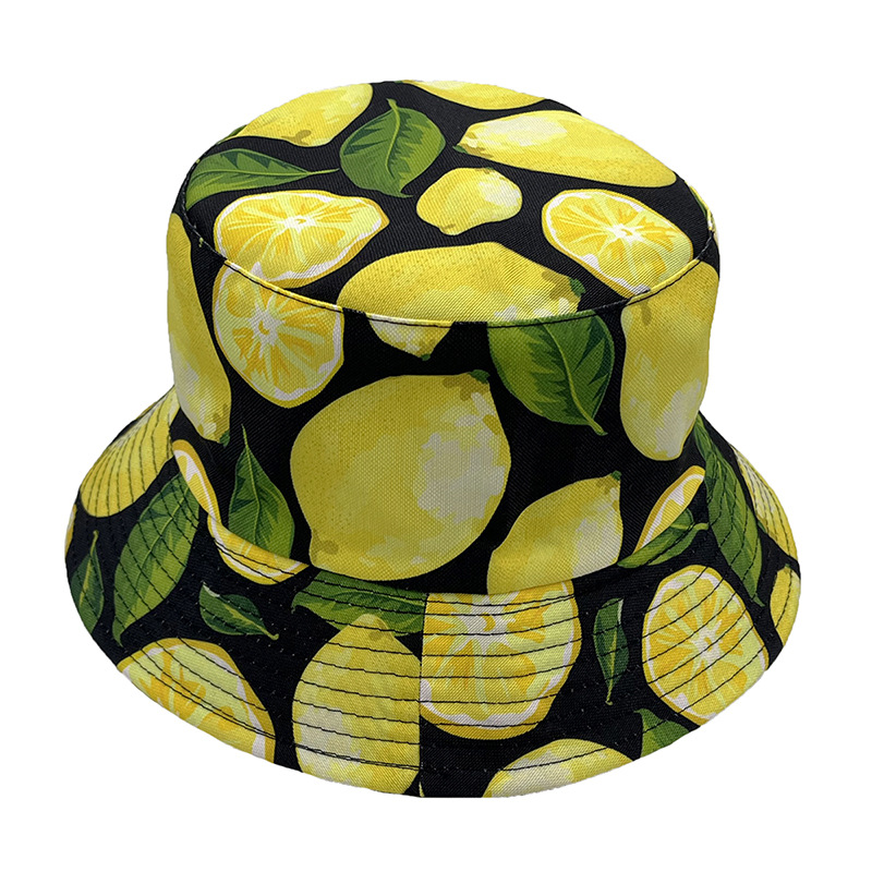 Unisex Hip Hop Süss Frucht Flache Traufen Bucket Hat display picture 3