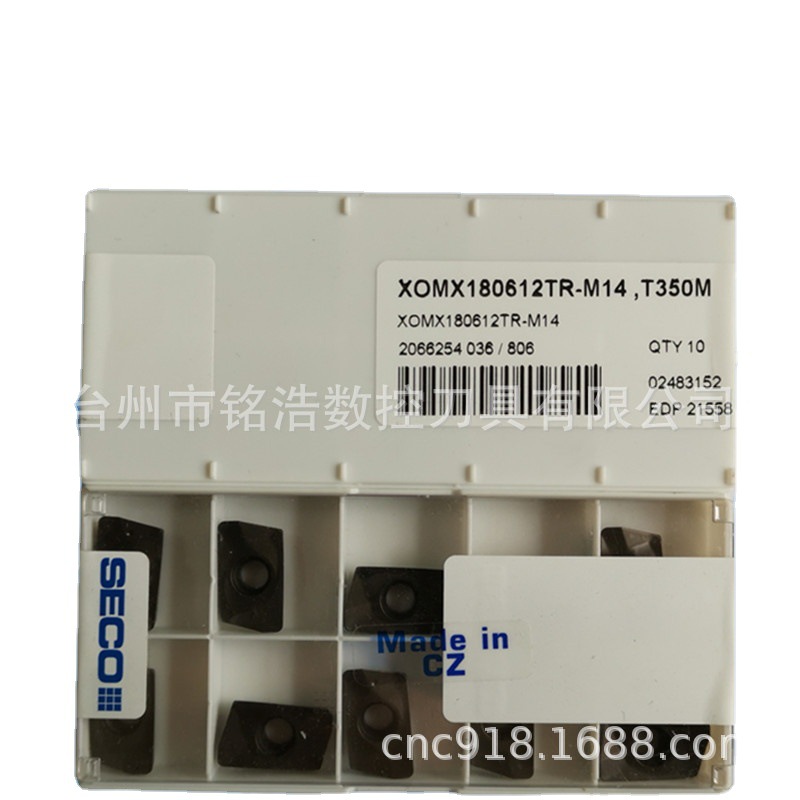 SECO山高硬质合金涂层铣削刀具XOMX180612TR-M14 T350M数控铣刀片