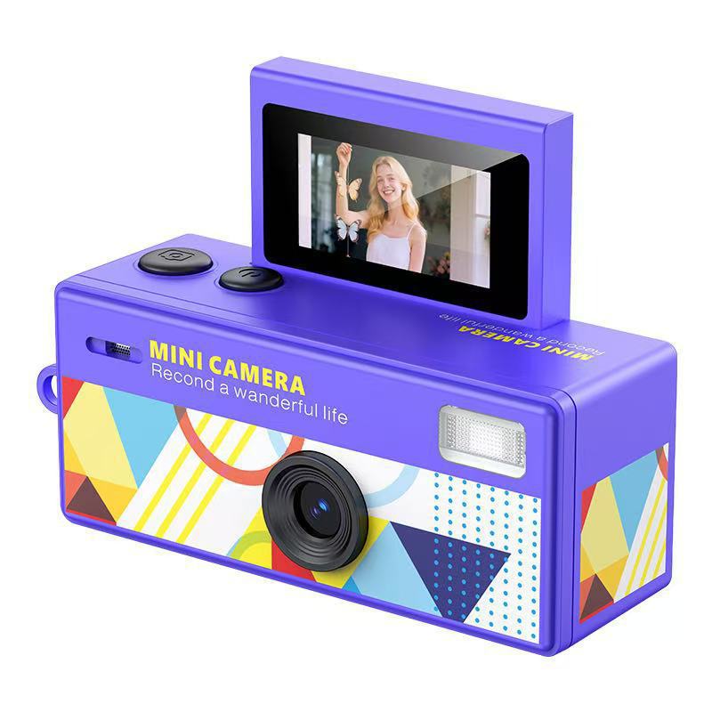 Pantalla flip transfronteriza mini cámara de pulgar fiesta estudiantil pequeña cámara deportiva de bolsillo para niños fotos y videos