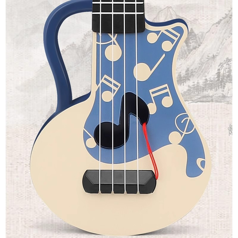 45cm Color Box Playable Ukulele Toy Guitar Instrument Gift Box Gift Gift Kindergarten Cross-Border