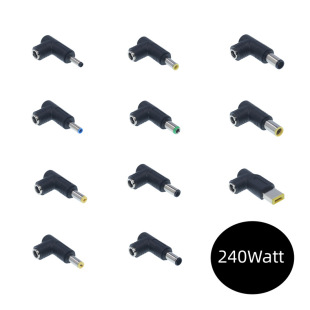 Cross-border new 240W high-power DC adapter 5525 female adapter computer adapter charging elbow 14 models