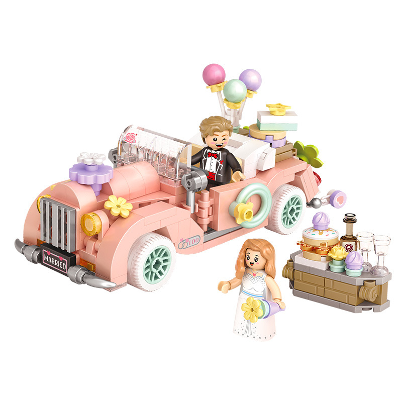 LOZ 작은 입자 건물 블록 소녀 선물 유행 플레이 메이커 자동차 모델 어린이 조립 건물 블록 국경 장난감 생일