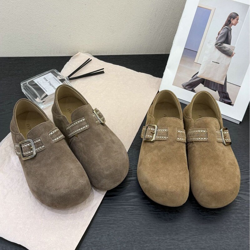 26 Autumn/Winter Vintage Full-Coverage Birkenstock Shoes for Women, Ethnic Style, Stitched, Thick-Soled, Suede, Soft-Soled, Slip-On Loafers 26 Autumn/Winter Vintage Full-Coverage Birkenstock Shoes for Women, Ethnic Style, Stitched, Thick-Soled, Suede, Soft-Soled, Slip-On Loafers