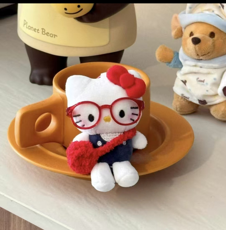 かわいいkitty猫のバッグストラップぬいぐるみのキーホルダー|undefined