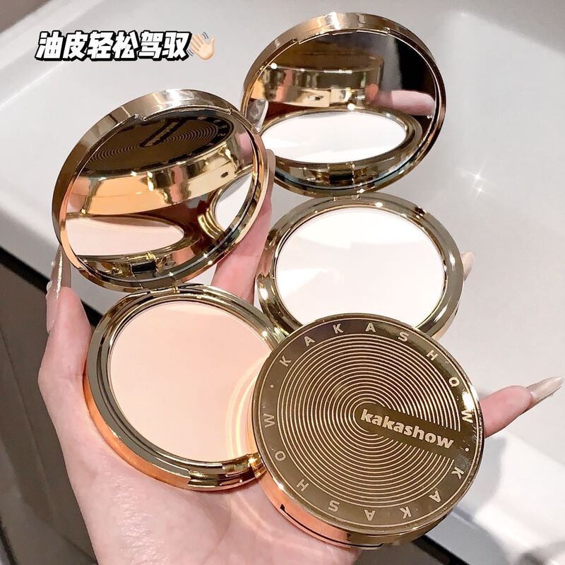 kakashow柔雾丝滑定妆粉饼哑光雾面持久防水防汗不脱妆补妆蜜粉饼|undefined
