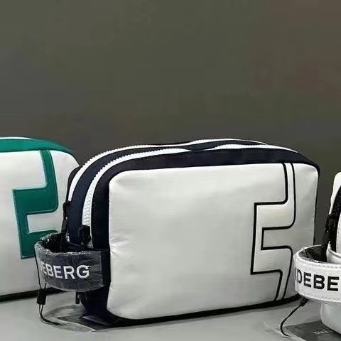 新しいゴルフハンドバッグ刺繍黒と白のシンプルな防水収納袋多機能ツールバッグお土産多層|undefined
