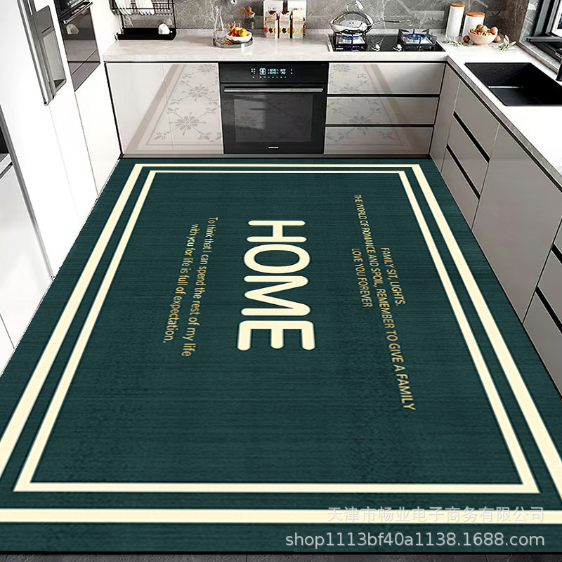 Cross-Border Kitchen Floor Mats Are Stain-Resistant, Non-Slip, Water-Absorbent, Diatom Mud, Quick-Drying, Washable, and Can Be Used as a Full-Cover Home Kitchen Carpet