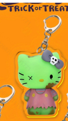 Nuevo acrílico plano transfronterizo gato coche decoración colgante image 7