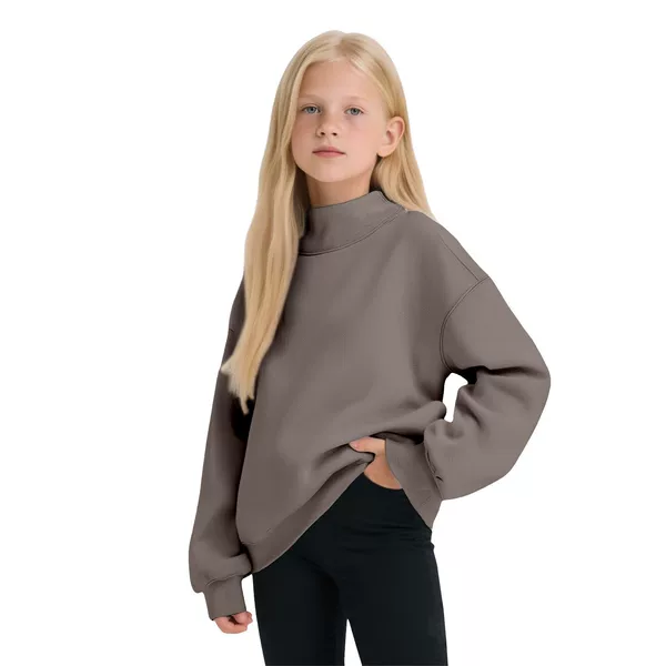 2026 New Style Sweatshirt for Children, High Round Neck Fleece Sweatshirt, Children's Clothing, Kids' Fleece Jacket for Autumn and Winter