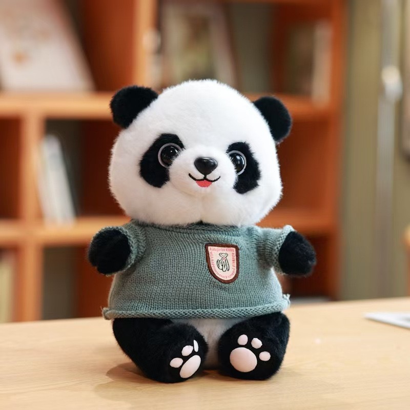 Panda lindo muñeca niño muñeca de regalo tesoro nacional panda gigante imitación panda gigante juguetes de peluche