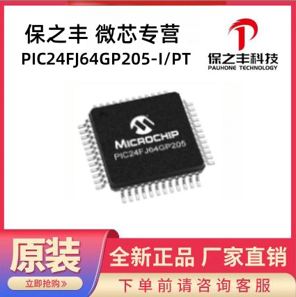 Pic24Fj64Gp205-I/Pt Microchip Franchise, Real Stock, Original Spot