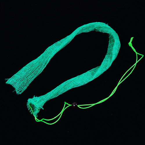 18-strand simple flat-bottomed drawstring fish trap, thickened line, large-eye new material glue silk net bag, large-eye ground-insert fish trap