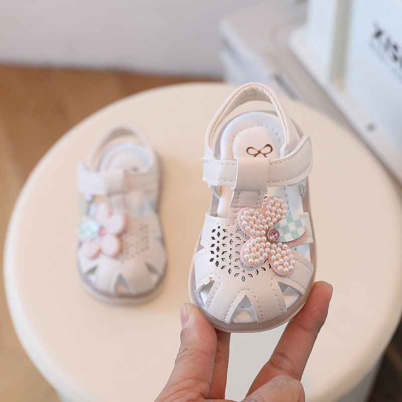 Estate nuove donne bambino 0-1-2 anni neonato suola morbida scarpe da principessa da passeggio sandali Baotou per bambini_voghion.com