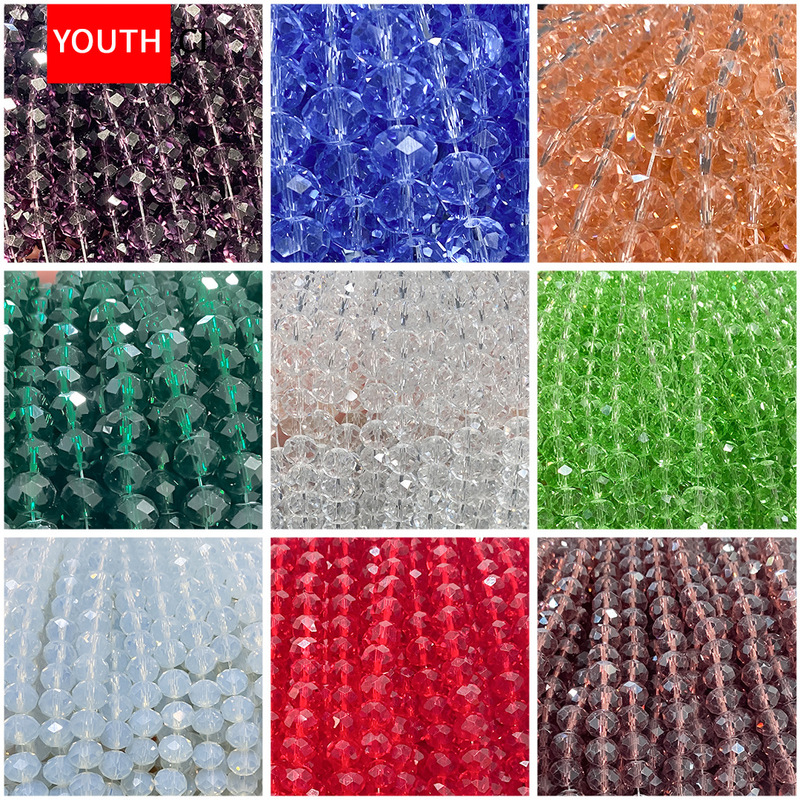 Cross-Border Crystal Bead Curtain Loose Beads 32 Faceted Beads DIY Jewelry Crystal Beads Earth Beads Pineapple Beads Bracelet with Beads