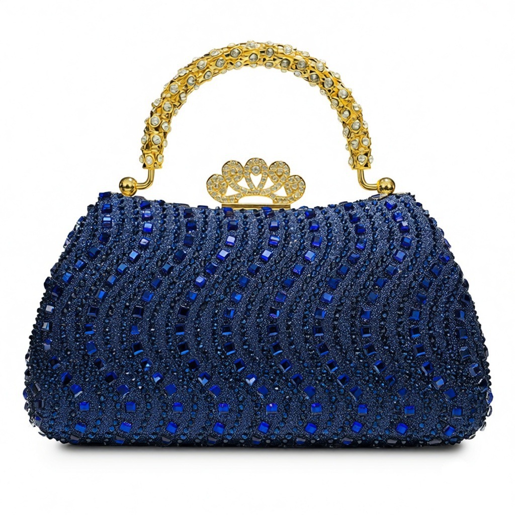 Elegante Abendtasche Mit Strasssteinen Für Damen_voghion.com