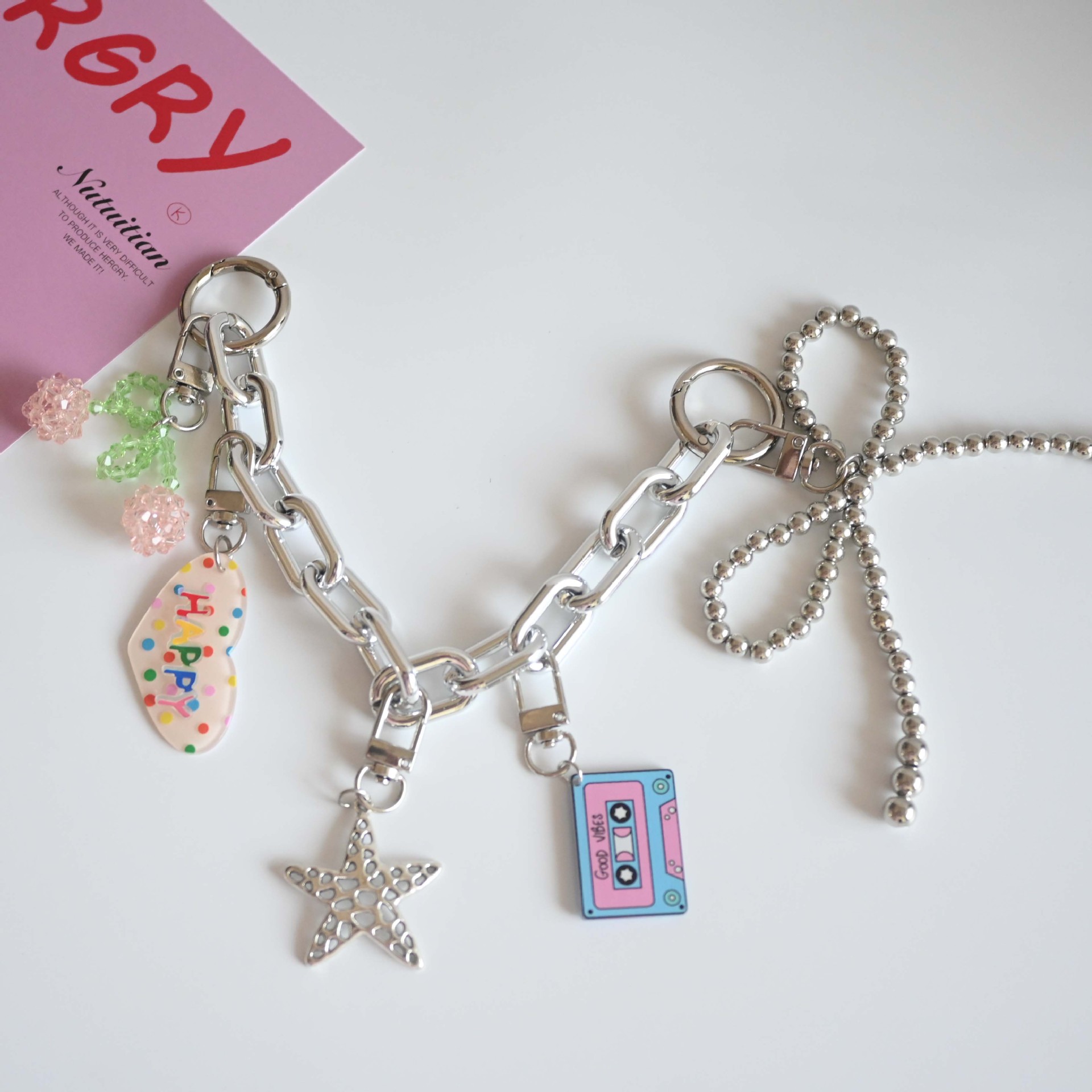 Cartoon Style 1 Piece Cartoon Starfish Alloy Plating Bag Pendant