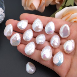 11x 16mm through hole water drop baroque pearl diy necklace bracelet pendant jewelry accessories material