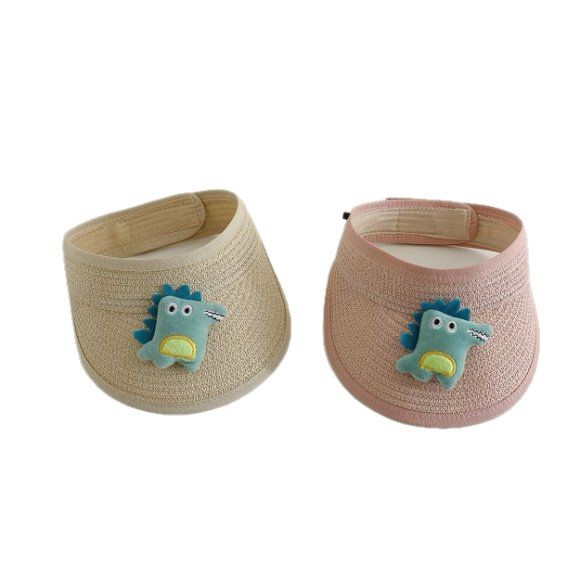 Sombrero solar para niños sombrero de paja de verano bebé gorra de paja de dibujos animados encantador sombrero de sol bebé transpirable de verano