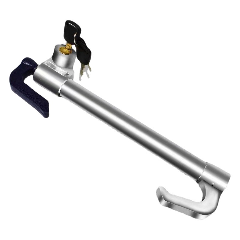 Car steering wheel lock car clutch oil door lock can be self-defense three-section lock hook lock car steering wheel lock anti-theft