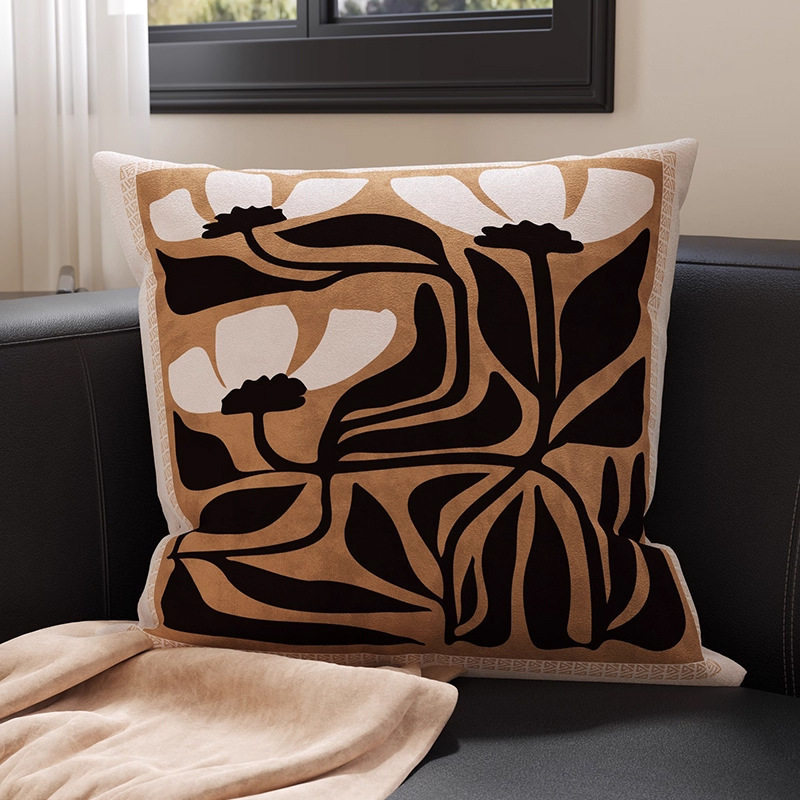 almohada de soporte de estilo francés de lujo ligera almohada de cintura de tela cama de sala de estar sofá almohada de soporte almohada de base