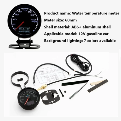 Cross-Border Hot-Selling 60mm Pointer-Type: automobile instrument