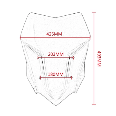 for Bao-Ma S1000XR: Motorcycle front windshield