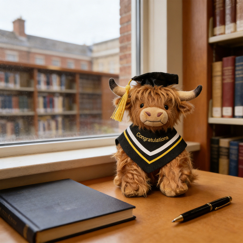 New Trendy Highland Cow Plush Toy, Realistic Scottish Highland Cattle Stuffed Animal, Wholesale Soft and Cute