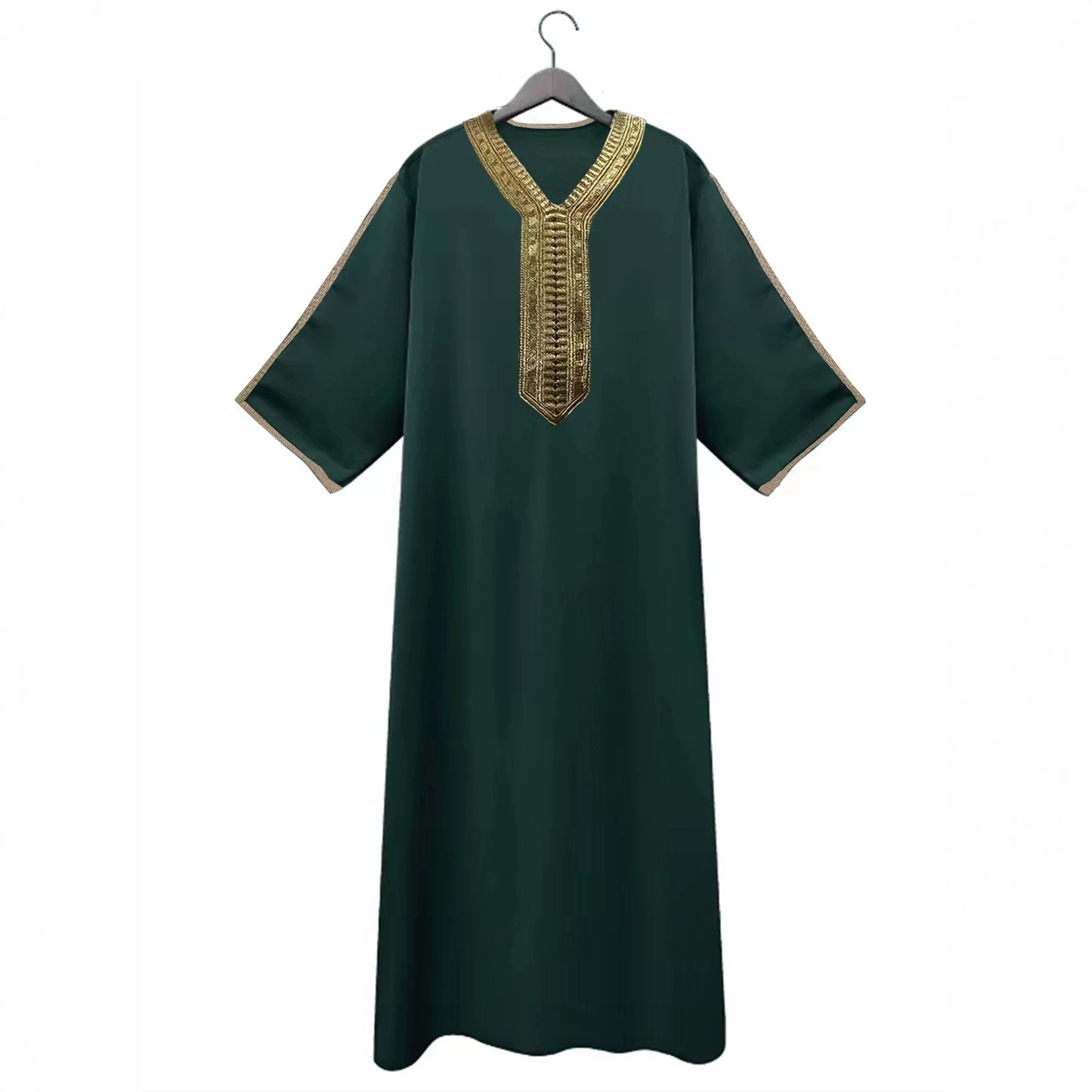 摩洛哥男士礼服长袍宽松舒适版型重工金线装饰节日庆典/商务聚