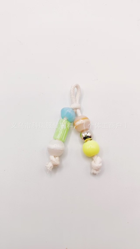 新款马丁鞋喵系美拉德珠链穿珠鞋挂包挂服装装饰品配件木珠别针球|undefined