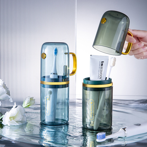 Luxury travel wash cup, creative mouthwash cup, toothbrush cup, toothbrush set, portable storage cup