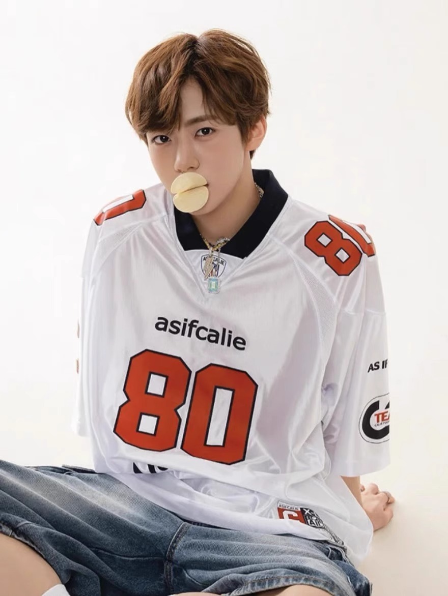 Summer New American-style Printed Loose Short-sleeve Jersey T-shirt, Street Sports Casual T-shirt For Men_viptrois.com