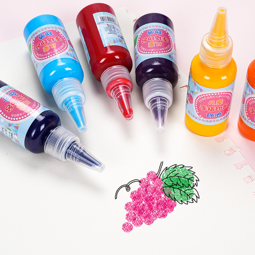 Colorful disc ink pad ink washable small seal ink 30ml children's finger painting ink pad ink wholesale