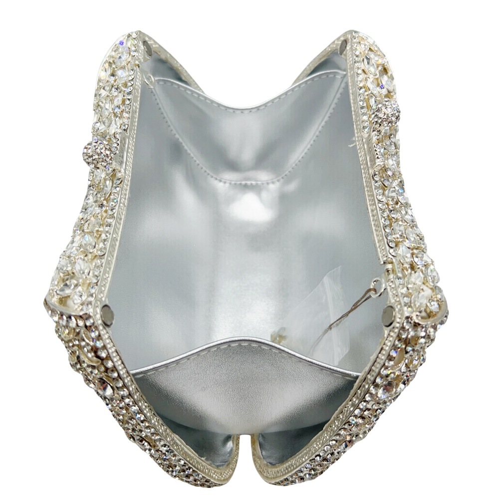 Crystal clutch bag cross-border diamond banquete bolsas de cena de boda de lujo bolsas de mano de diamantes completas