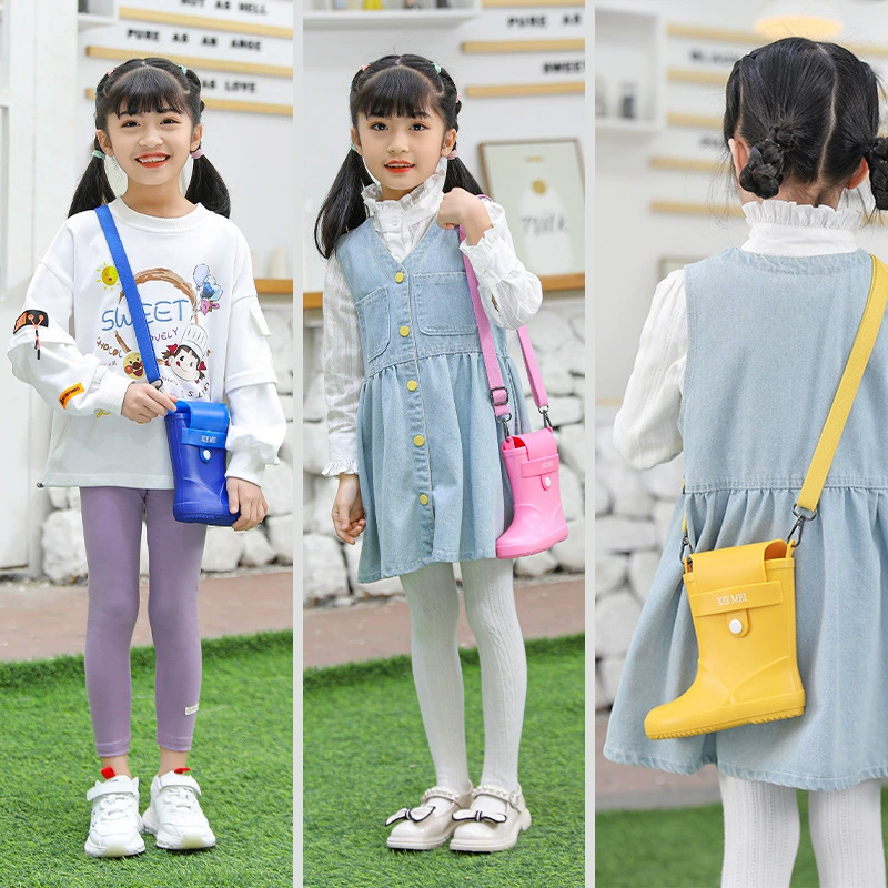 Оптовая продажа, трансграничные однотонные творческие личности, забавные резиновые сапоги, сумка, женские резиновые сапоги, сумка через плечо, сумка для мобильного телефона, аксессуары, сумка